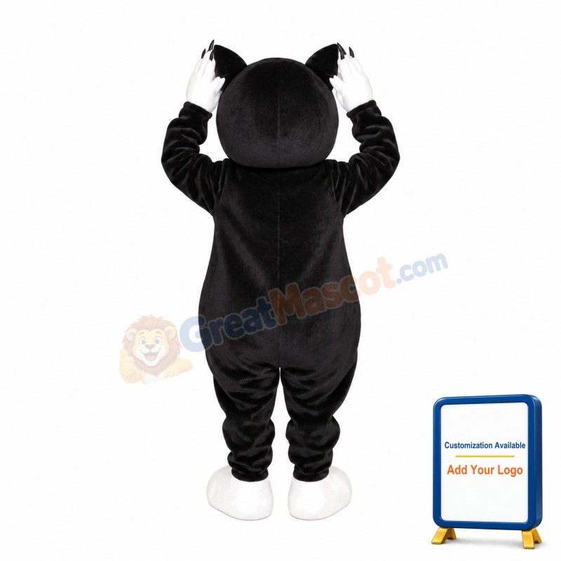 Black Leopard Mascot Costume