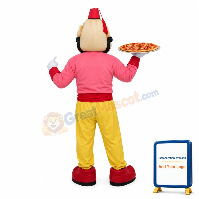 Pizza Waiter Mascot Costume