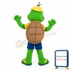 Cute Cartoon Green Turtle Mascot Adult Costume