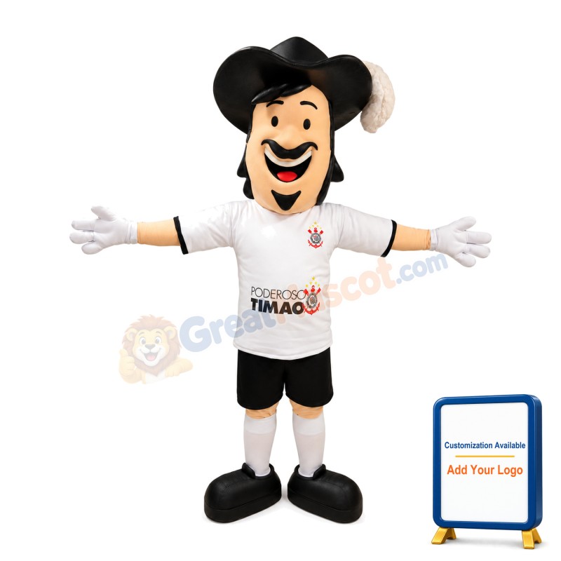 Charles Mos In Poderoso Timão Short Sleeves Mascot Costume