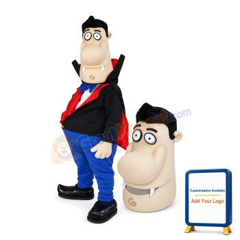 Fat Vampire Mascot Costume