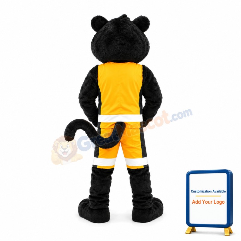 Fierce Black Panther High School Mascot Adult Costume