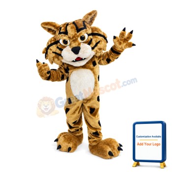 Bobcat Animal Mascot Adult Costume