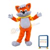 Cute Orange Cat Mascot Adult Costume