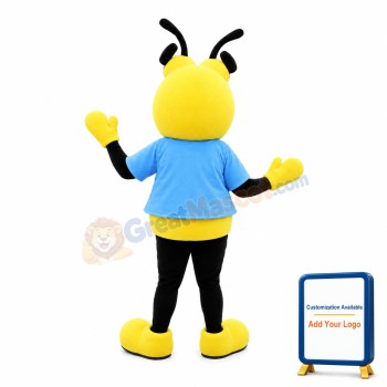 Cartoon Yellow Ant Mascot Adult Costume