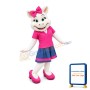 Pretty Pig Girl Cartoon Mascot Adult Costume