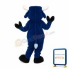 Royal Blue Buffalo Mascot Adult Costume