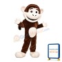 Friendly Brown Monkey Mascot Adult Costume