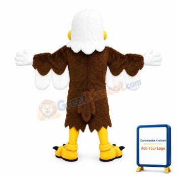 Bald Eagle Mascot Adult Costume With Big Mouth