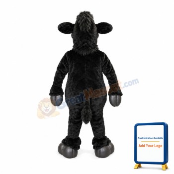 Black Buffalo Mascot Adult Costume
