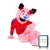 Beautiful Pink Plush Wolf Mascot Adult Costume