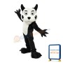 Fierce Black Wolf Mascot Adult Costume