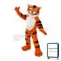 Fierce Plush Tiger Mascot Adult Costume