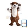 Brown Otter Animal Mascot Costume