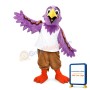Purple Hawk Mascot Adult Costume