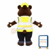 Carl Bear Social Worker Mascot Adult Costume