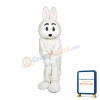 White Jumbo Bunny Mascot Adult Costume