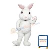 White Fuzzy Bunny Mascot Adult Costume