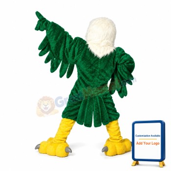 Green Eagle Mascot Adult Costume