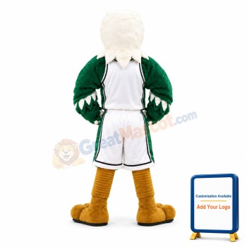 College Basketball Green Power Eagle Mascot Adult Costume