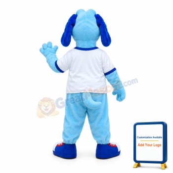 Sport Blue Dog Mascot Costume