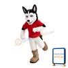 Racing Husky Dog Mascot Costume