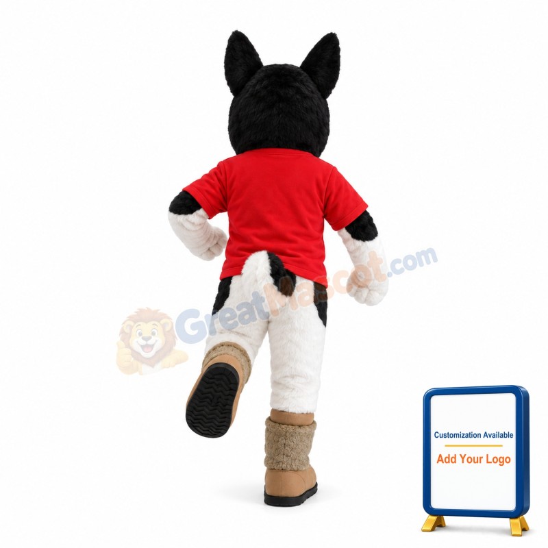 Racing Husky Dog Mascot Costume
