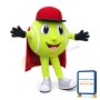 Cartoon Tennis Ball Lightweight Mascot Costume