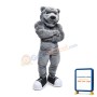 Fierce Power Gray Bear Mascot Costume