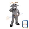 University Power Gray Goat Mascot Costume