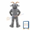 University Power Gray Goat Mascot Costume