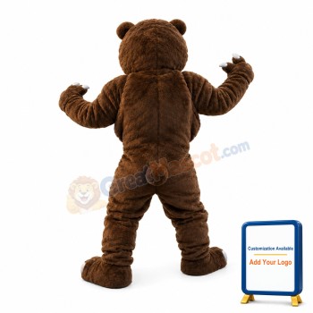 Fierce Power Grizzly Bear Mascot Costume