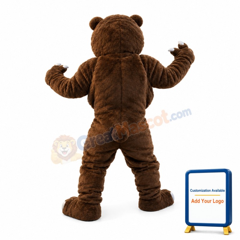 Fierce Power Grizzly Bear Mascot Costume