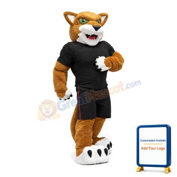 College Power Cougar Mascot Costume