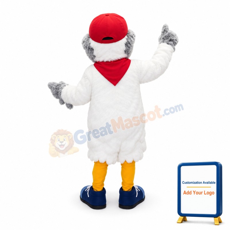 Adult Cartoon Hawk Mascot Costume