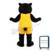 College Fierce Black Bear Mascot Costume
