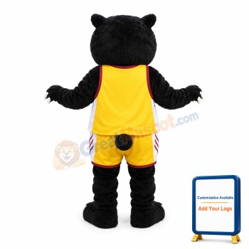 College Fierce Black Bear Mascot Costume
