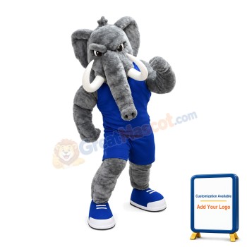 University Fierce Power Mastodon Mascot Costume