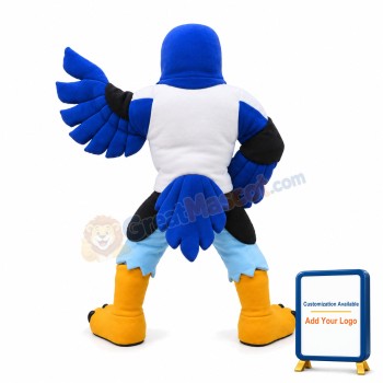 Power Blue Falcon High School Mascot Costume