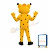 Friendly Yellow Lynx Mascot Adult Costume