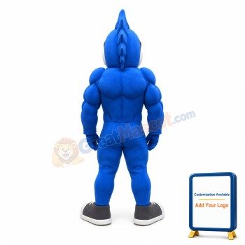 Power Blue Marlin Mascot Costume