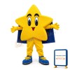 Lightweight Cartoon Yellow Star Mascot Adult Costume