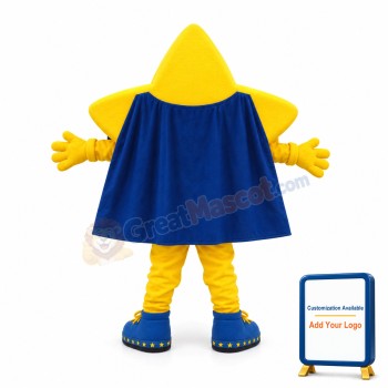 Lightweight Cartoon Yellow Star Mascot Adult Costume