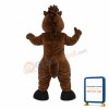 Fierce Brown Mustang Horse Mascot Adult Costume