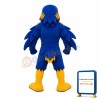 Power Blue Raven Mascot Adult Costume