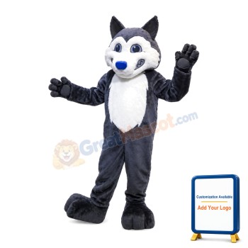 Morgan School Husky Mascot Costume