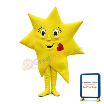 Deluxe Cartoon Star Mascot Costume
