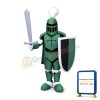 Green Cavalier Mascot Costume