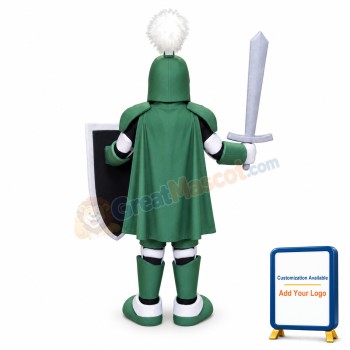 Green Cavalier Mascot Costume