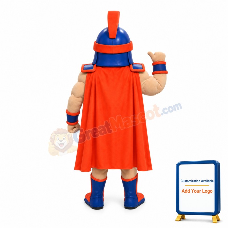 Red & Blue Trojan Warrior Mascot Costume